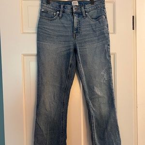 Euc j Crew 9” Billie Demi Boot Crop jeans size 25